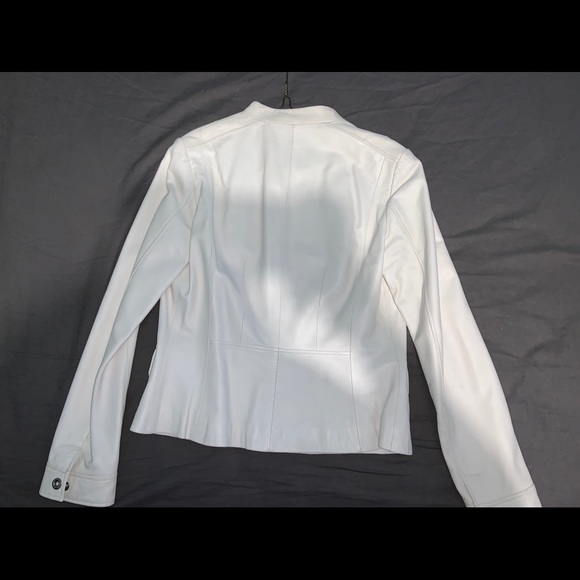 White Danier leather jacket - Picture 4 of 4